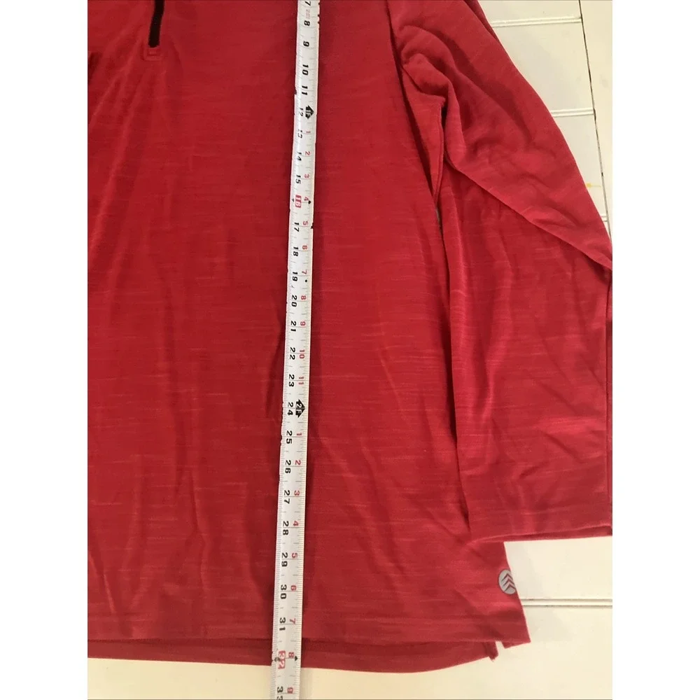 Solaris Performance Men's Red Polyester 1/4 Zip Red 3XT